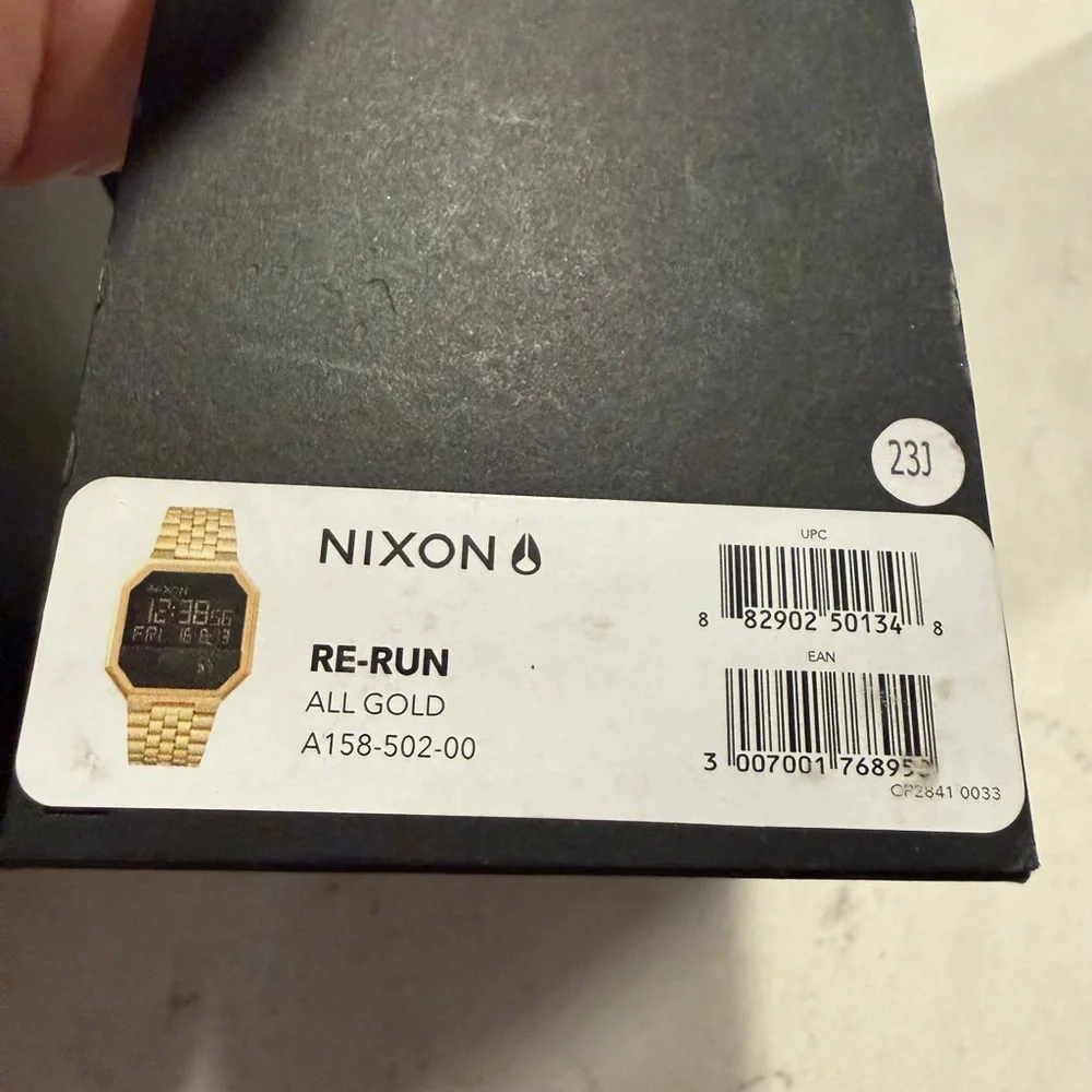 Nixon New in Box  All Gold Digital Watch Re-Run (model A158-502-00) MSRP $160 - Picture 3 of 3